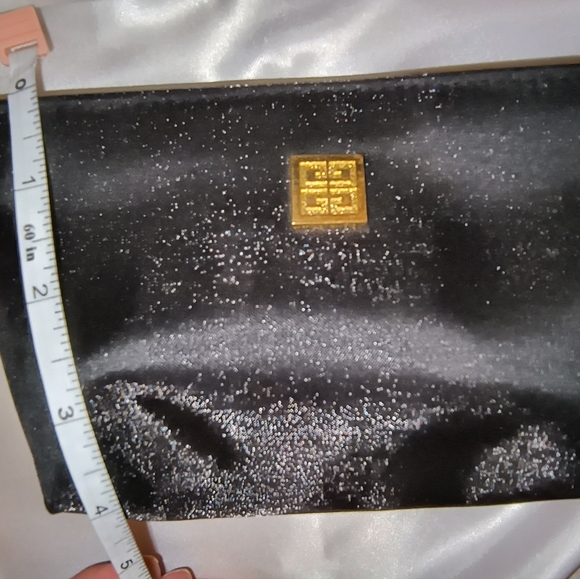 Givenchy Cosmetic Parfum Bag in Shimmery Black with Gold Hardware - Picture 14 of 14